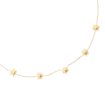 Multi mini sun edelstahl kette