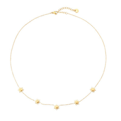Multi mini sun edelstahl kette